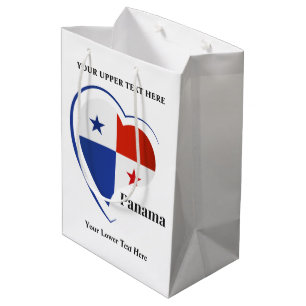 Sacola Para Presentes Média Nome Personalizado Amor Panamá