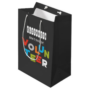 Sacola Para Presentes Média Nome Personalizado, Apreciação Incrível do Volu