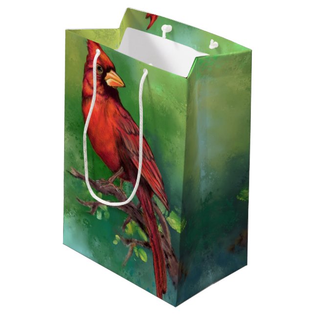 Sacola Para Presentes Média Norte Cardinal Gift Bag (Verso inclinado)