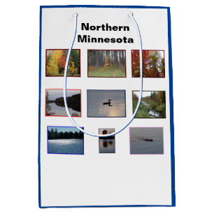 Sacola Para Presentes Média Norte Minnesota Gift Bag