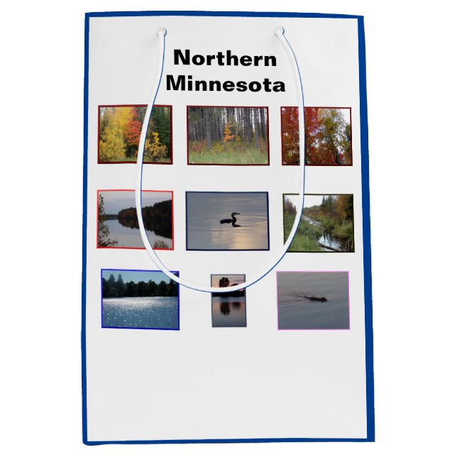 Sacola Para Presentes Média Norte Minnesota Gift Bag (Frente)