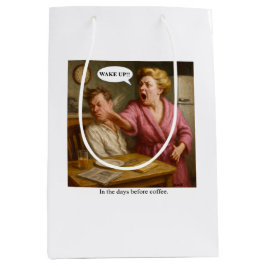 Sacola Para Presentes Média Nos dias anteriores ao café.