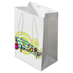 Sacola Para Presentes Média Notas de Música