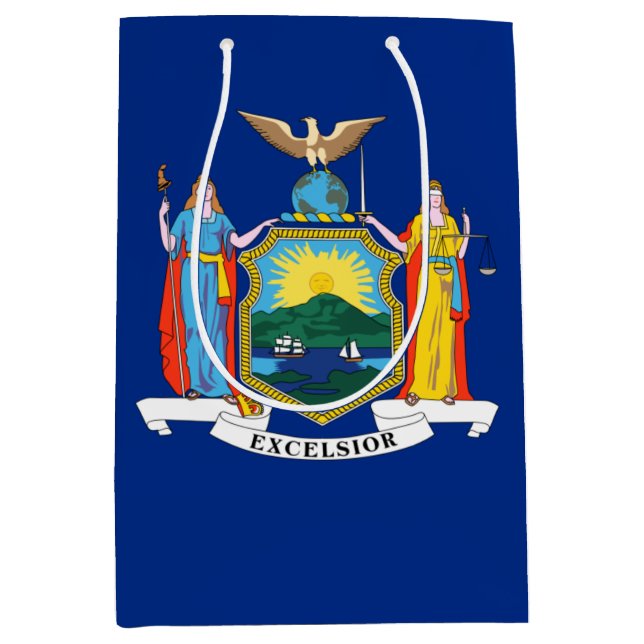 Sacola Para Presentes Média Nova Iorque: O Estado do Império, Lança Grande Maç (Frente)