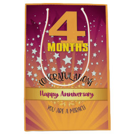 Sacola Para Presentes Média Numeração de Negrito de Aniversário de Recuperação