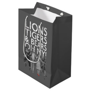 Sacola Para Presentes Média O Assistente De Oz™   Leões Tigres e Ursos Oh M