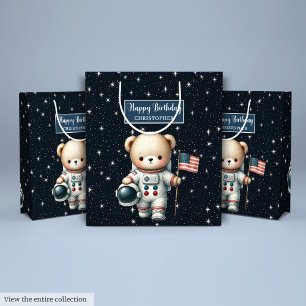 Sacola Para Presentes Média O Astronauta do Urso de Teddy Dotou Saco para o Ga