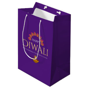 Sacola Para Presentes Média O Festival das Luzes Diwali Hindu