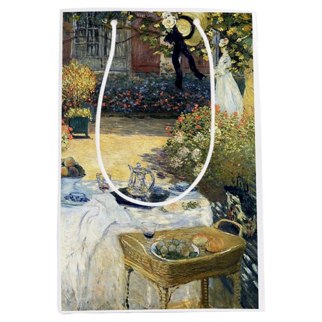 Sacola Para Presentes Média O Luncheon Claude Monet (Frente)
