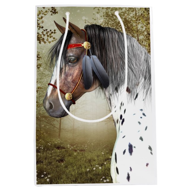 Sacola Para Presentes Média O Pôneo Indiano (Frente)