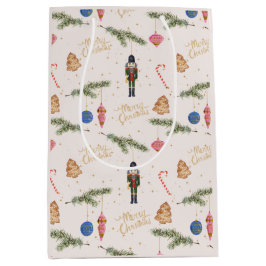 Sacola Para Presentes Média O Quebra-Nozes, rosa