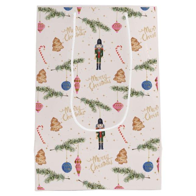 Sacola Para Presentes Média O Quebra-Nozes, rosa (Verso)