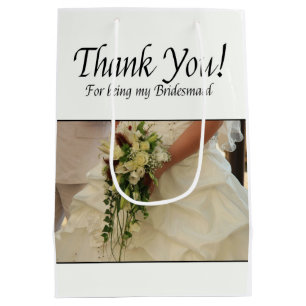 Sacola Para Presentes Média Obrigado por ser minha dama de Bridesmaid