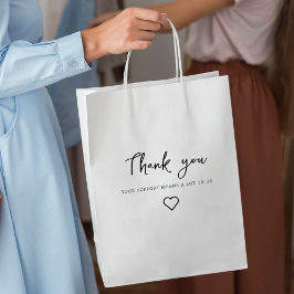 Sacola Para Presentes Média obrigado, seu apoio significa muito para nós,compr