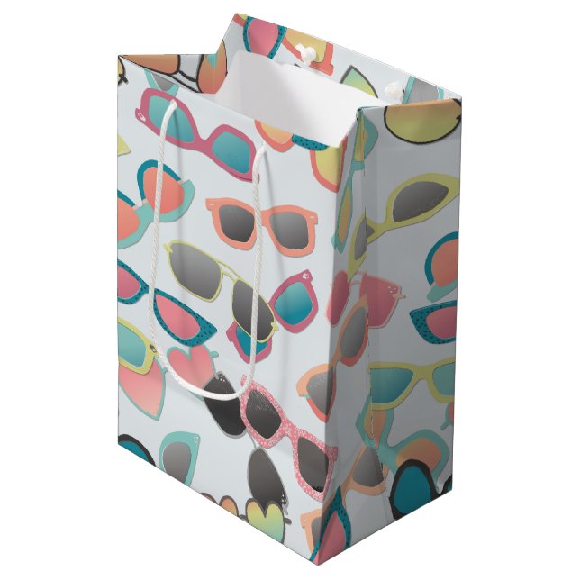 Sacola Para Presentes Média Óculos de sol espalhados (Frente inclinada)