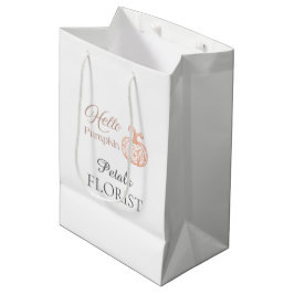 Sacola Para Presentes Média Olá Abóbora Florista Empresarial Halloween Brandin