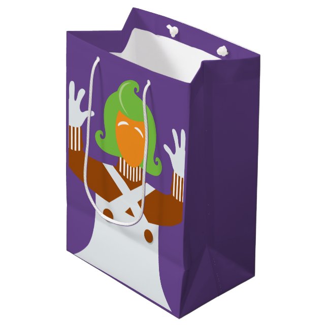 Sacola Para Presentes Média Oompa Loompa Mãos Para Cima (Frente inclinada)