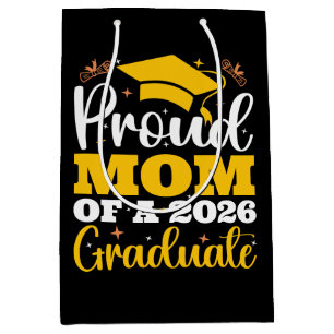 Sacola Para Presentes Média Orgulhosa Mãe De Um Personalizado Formatura Mãe 20