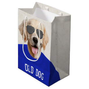 Sacola Para Presentes Média Ouro Retriever Humor Média de Hoje Humor Saco