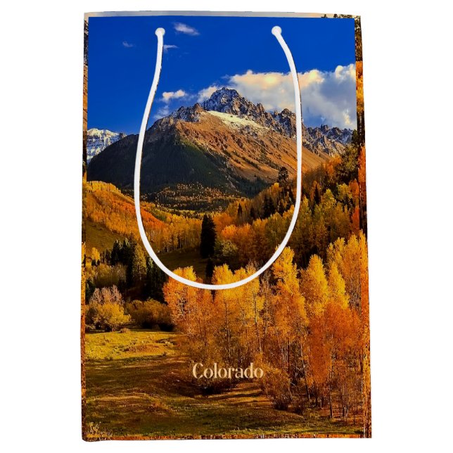 Sacola Para Presentes Média Outono no Colorado (Frente)