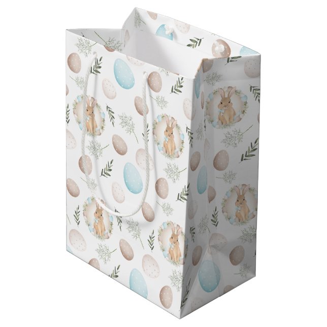 Sacola Para Presentes Média Ovos de Páscoa - Saco de Presente Médio de Primave (Verso inclinado)