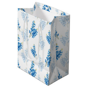 Sacola Para Presentes Média Padrão Bluebonnet - Grande Saco do Presente