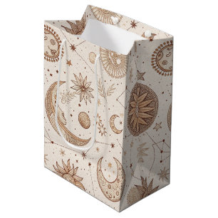 Sacola Para Presentes Média Padrão Botânico Celestial (2)