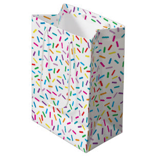 Sacola Para Presentes Média Padrão Colorido de Espelhos do Arco-Íris