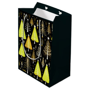 Sacola Para Presentes Média Padrão da árvore de Natal
