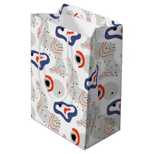 Sacola Para Presentes Média Padrão de Abstrato de na moda e Curbs