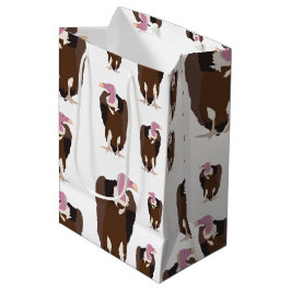 Sacola Para Presentes Média Padrão de Aves Abutre