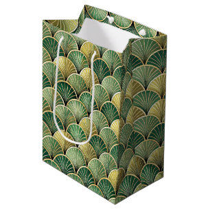 Sacola Para Presentes Média Padrão de azulejos Art Déco elegante