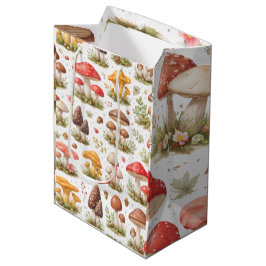 Sacola Para Presentes Média Padrão de Cogumelo Caprichoso – Botânica Vintage