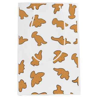 Sacola Para Presentes Média Padrão de Dino Nuggets
