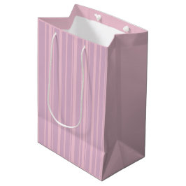 Sacola Para Presentes Média Padrão de Linha Roxa e Rosa