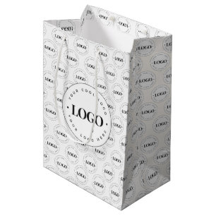 Sacola Para Presentes Média Padrão de logotipo de empresa personalizada para g