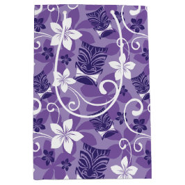 SACOLA PARA PRESENTES MÉDIA PADRÃO DE LUAU TIKI (ROLO)