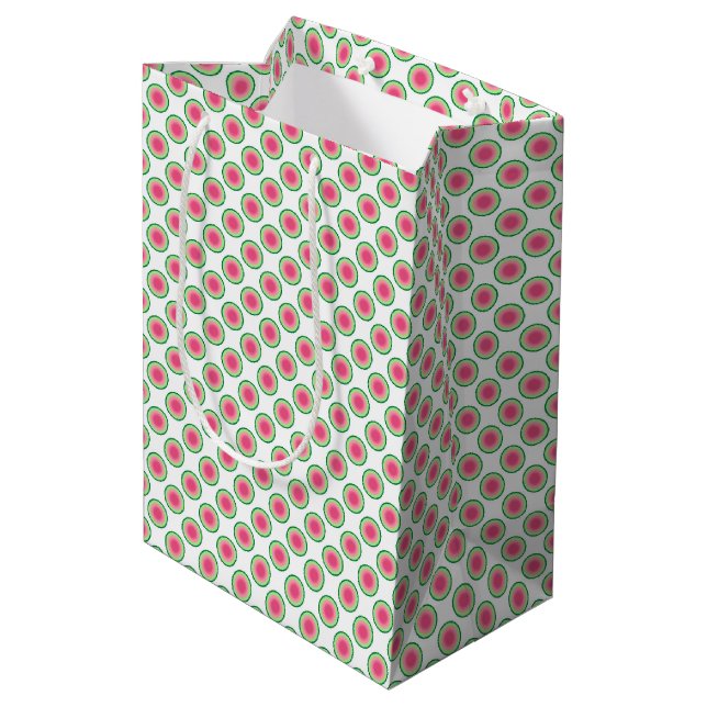 Sacola Para Presentes Média Padrão de melancia (Verso inclinado)
