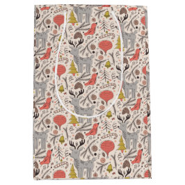 Sacola Para Presentes Média Padrão de Natal