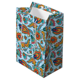 Sacola Para Presentes Média Padrão De Paisley Vintage No Saco De Presente Gran