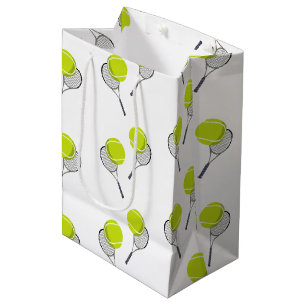 Sacola Para Presentes Média Padrão de Racquet de Bola de tênis