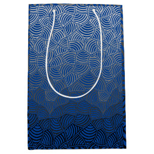 Sacola Para Presentes Média Padrão de shell.04.w DBlue BG Leggings