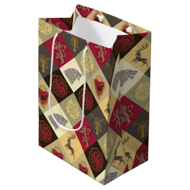 Sacola Para Presentes Média Padrão do Game of Thrones Sigil (Frente inclinada)