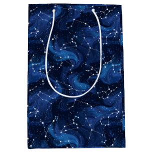 Sacola Para Presentes Média Padrão do signo do zodíaco da astrologia Boho em a