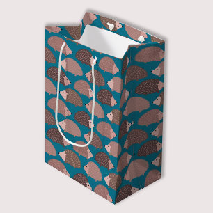 Sacola Para Presentes Média Padrão florestal do porco