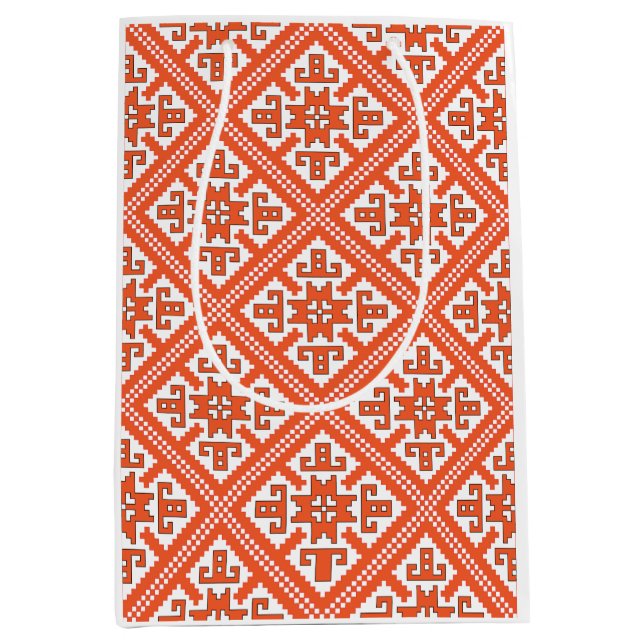 Sacola Para Presentes Média Padrão letão (Frente)