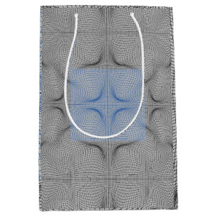 Sacola Para Presentes Média Padrão Wireframe 08.B LGrey BG