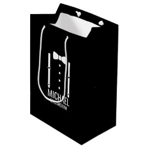 Sacola Para Presentes Média Padrinhos de casamento Personalizados do Arco de C