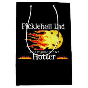 Sacola Para Presentes Média Pai De Pickleball Como Um Pai Regular Mas Mais Esc