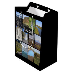 Sacola Para Presentes Média Paisagem de Verão da Islândia